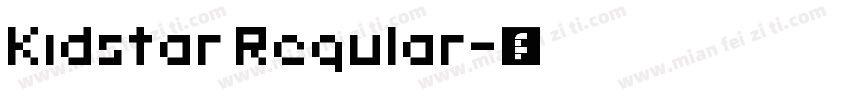 Kidstar Regular字体转换
